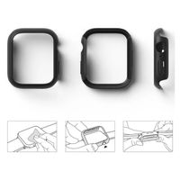 Ringke 2x Slim Case Apple Watch Series 7 / 8 / 9 - 45 mm - Clear & Matte Black