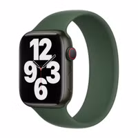 Apple Siliconen solobandje Apple Watch | 44/45/46/49 mm - Maat 5 - Clover