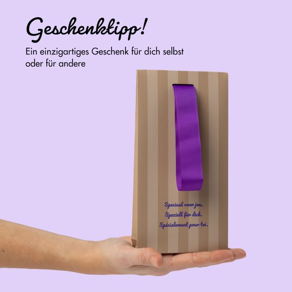 Color Backcover MagSafe met afneembaar koord en eigen foto en/of tekst Apple iPhone 15 - Letter