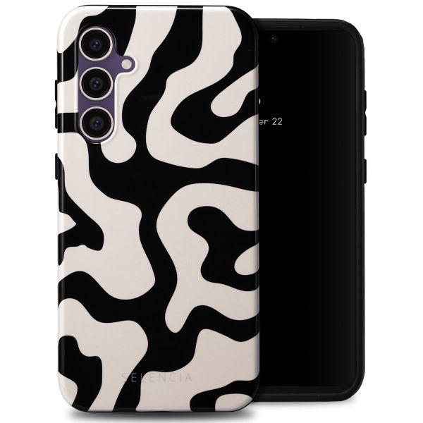 Selencia Vivid Backcover Samsung Galaxy S23 FE - Art Wave Black