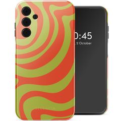 Selencia Vivid Backcover Samsung Galaxy A15 (5G) - Wavy Swirl Orange Fern