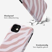 Selencia Vivid Tough Backcover iPhone 11 - Colorful Zebra Old Pink