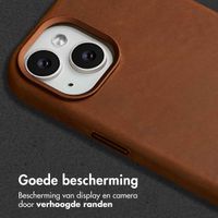 Accezz Vintage Leather Magsafe Backcover Apple iPhone 15 - Tabacco Cognac