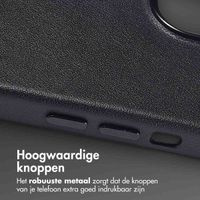 Accezz MagSafe Leather Backcover Apple iPhone 15 - Onyx Black