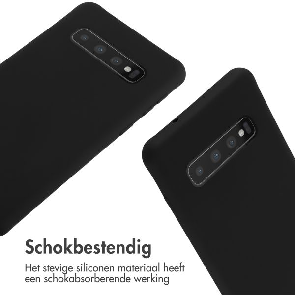 imoshion Siliconen hoesje met koord Samsung Galaxy S10 - Zwart