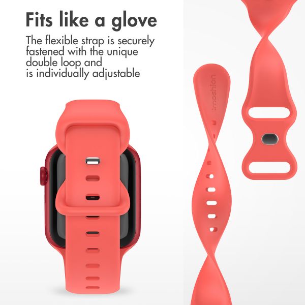 imoshion Silicone⁺ Strap Apple Watch | 38/40/41/42 mm - Size S/M - Coral
