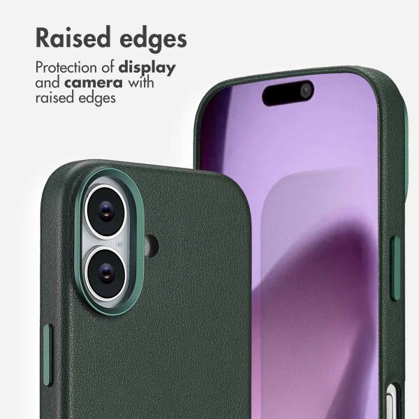 Accezz Leather Back Cover with MagSafe Apple iPhone 17 - Cedar Green