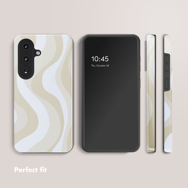Selencia Vivid Back Cover Samsung Galaxy S26 - Desert Waves Beige