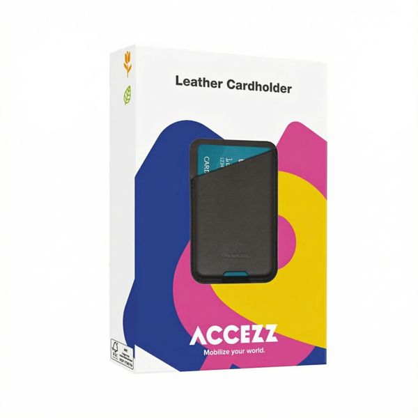 Accezz Vintage Leather MagSafe Kaarthouder met Standaard - Rustic Brown