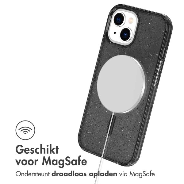 imoshion Sparkle Backcover met MagSafe Apple iPhone 15 - Glitter Zwart