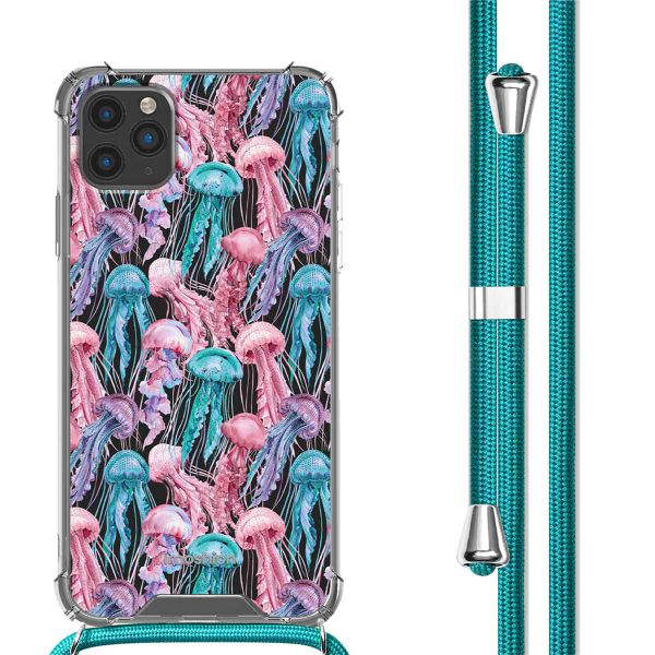 imoshion Design hoesje met koord iPhone 11 Pro - Jellyfish Watercolor