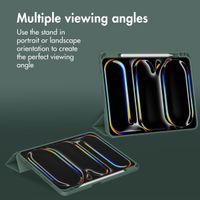Accezz Smart Silicone Book Case Apple iPad Pro 11 (2025) M5 / (2024) M4 - Dark Green