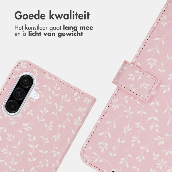 imoshion Design Bookcase Samsung Galaxy A36 - Pink Bazaar Flowers
