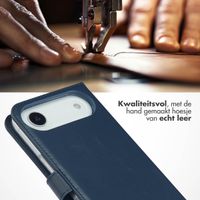 Selencia Echt Leren Bookcase Apple iPhone Air - Blauw