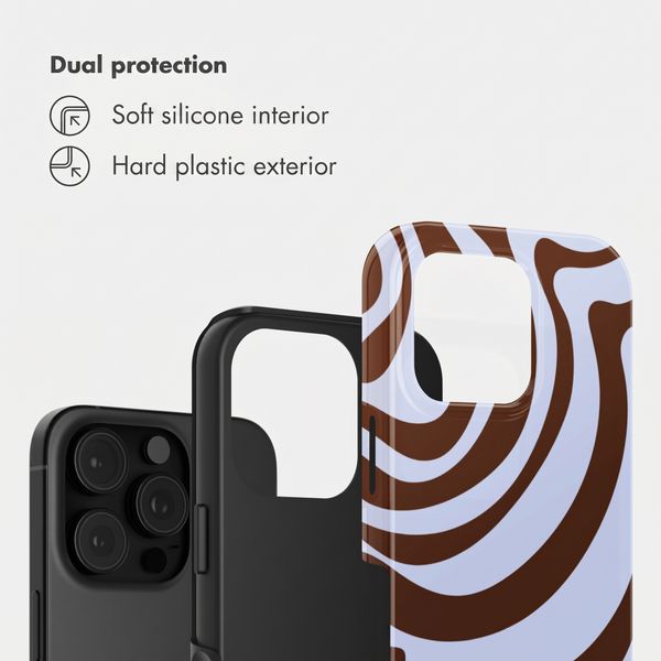 Selencia Vivid Back Cover Apple iPhone 16 Pro - Dream Swirl Chocolate
