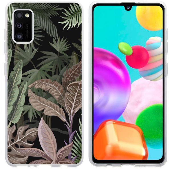 imoshion Design hoesje Samsung Galaxy A41 - Jungle - Groen / Roze