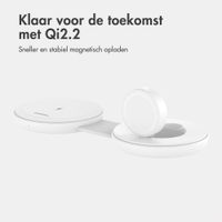 imoshion 2-in-1 Draadloze Reisoplader 25W - iPhone / AirPods / Apple Watch - Qi2.2 - Wit