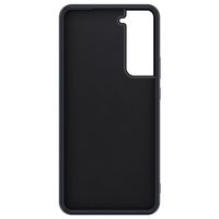 Valenta Luxe Leather Backcover Samsung Galaxy S21 - Zwart