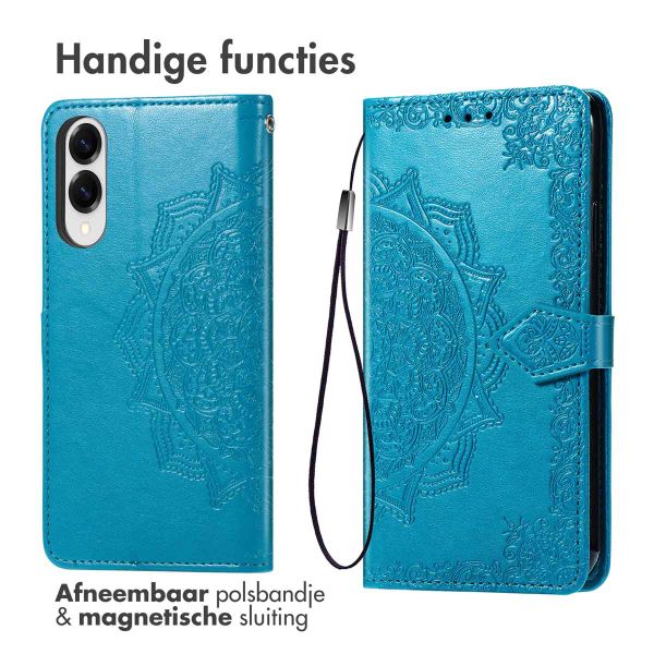 imoshion Mandala Bookcase Samsung Galaxy S25 Edge - Turquoise