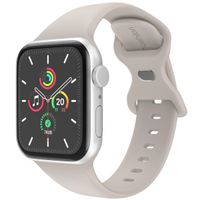 imoshion Siliconen⁺ bandje Apple Watch Series 1 t/m 10 / SE / Ultra (2) (44/45/46/49 mm) - Stone - Maat M/L