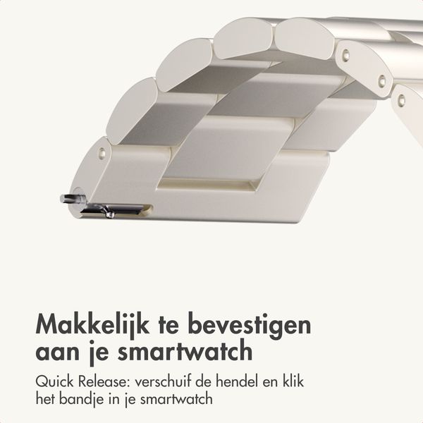 imoshion Stalen bandje  - Universeel 20 mm aansluiting - Starlight
