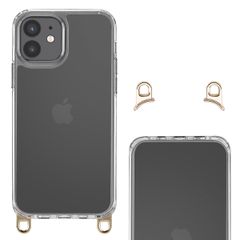 Selencia Backcover met afneembare haakjes Apple iPhone 12 (Pro) - Transparant
