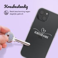 Hoesje met eigen foto en/of tekst Apple iPhone 15 - Sierlijk hartje