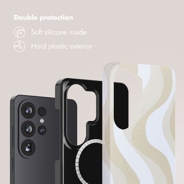 Selencia Vivid Back Cover with MagSafe Samsung Galaxy S26 Ultra - Desert Waves Beige