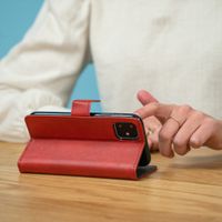 imoshion Luxe Bookcase iPhone 12 Pro Max - Rood