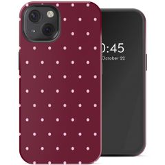 Selencia Vivid Case Apple iPhone 13 - Happy Dots Burgundy
