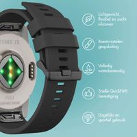 imoshion QuickFit® Siliconen bandje  - Garmin 26 mm aansluiting - Zwart