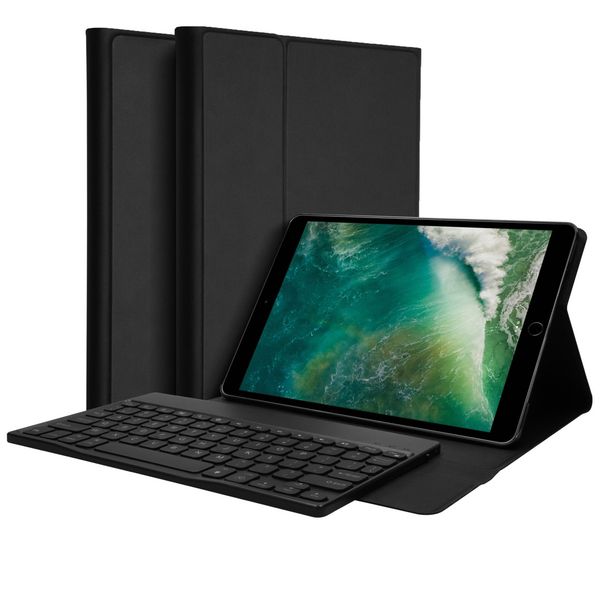 Accezz AZERTY Bluetooth Keyboard Bookcase iPad 6 (2018) 9.7 inch / iPad 5 (2017) 9.7 inch /Air 2 (2014) / Air 1 (2013)