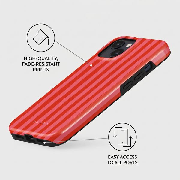 Burga Tough Back Cover with MagSafe Apple iPhone 14 - Pomegranate
