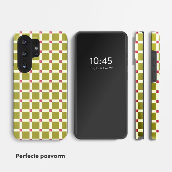 Selencia Vivid Backcover Samsung Galaxy S26 Ultra - Check This Olive