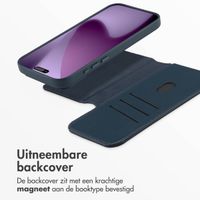 Accezz Leather Bookcase 2-in-1 met MagSafe Apple iPhone 17 Pro Max - Nightfall Blue