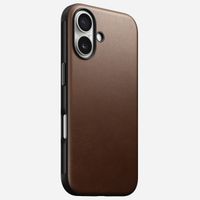 Nomad Modern Leather Case met MagSafe Apple iPhone 16 - Bruin