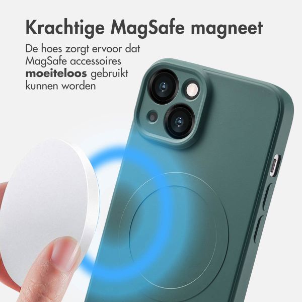 imoshion Color Backcover met MagSafe iPhone 14 - Donkergroen