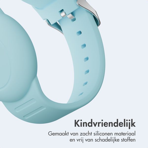imoshion AirTag Kinderarmband - Houder voor Apple AirTag - One Size - Denim Blue