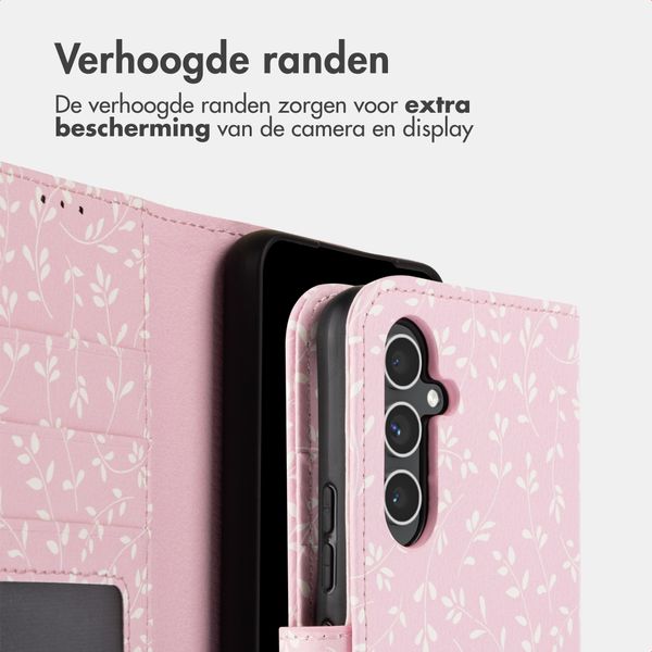 imoshion Design Bookcase Samsung Galaxy A54 (5G) - Pink Bazaar Flowers