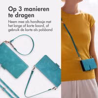 imoshion Bookcase met koord Apple iPhone 14 / 13 - Turquoise