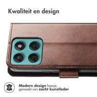 imoshion Luxe Bookcase Motorola Edge 60 Fusion - Donkerbruin