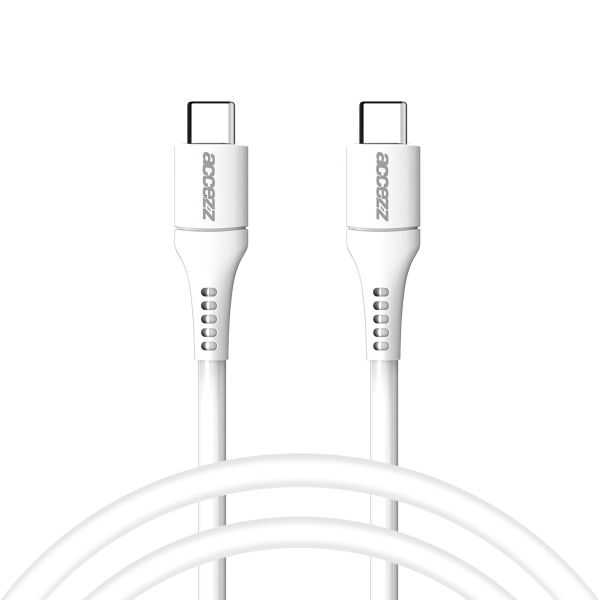 Accezz USB-C naar USB-C kabel - 1 meter - Wit