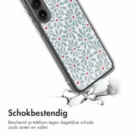 imoshion Design hoesje Samsung Galaxy S23 FE - Bloom Love Sage Green