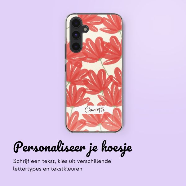 Hoesje met eigen foto en/of tekst Samsung Galaxy A54 (5G) - Bloemen