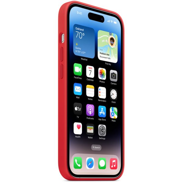 Apple Silicone Back Cover with MagSafe Apple iPhone 14 Pro - Red