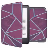 imoshion Design Slim Hard Case Bookcase Amazon Kindle (2024) / Amazon Kindle (2022) 11th gen - Bordeaux Graphic