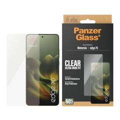 PanzerGlass Ultra-Wide Fit Anti-Bacterial Screenprotector incl. applicator Motorola Edge 70