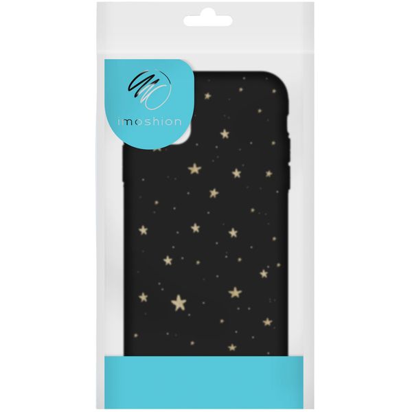 imoshion Design hoesje iPhone 12 (Pro) - Sterren / Zwart