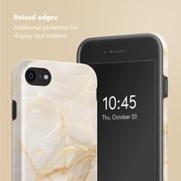 Selencia Vivid Back Cover Apple iPhone SE (2022 / 2020) / 8 / 7 / 6(s) - Golden Beige Marble