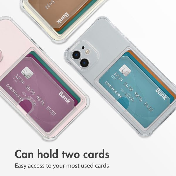 imoshion Softcase Backcover met pasjeshouder Apple iPhone 12 - Transparant